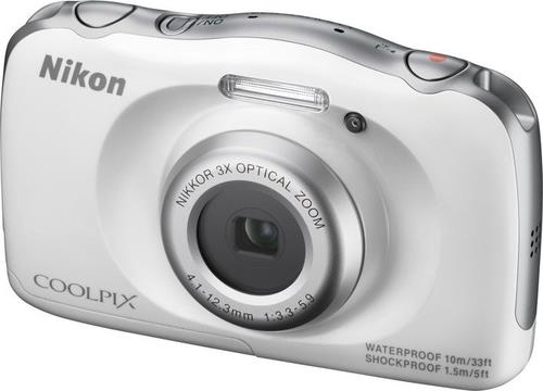 NIKO Fotocamera digitale Nikon Coolpix S33 13.2 mpx zoom ottico 3x bianco